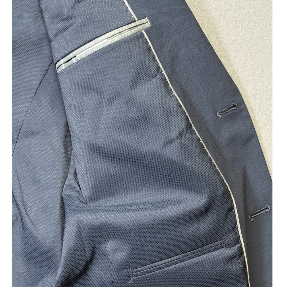 Bar III Men's Slim-Fit Wool-Blend Solid Suit Jacket, blue 38R $450 - Picture 11 of 13